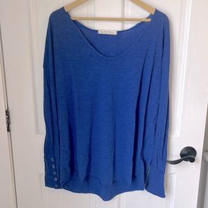 Free People Blue Medium Longsleeve
